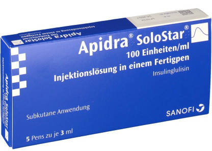 Апідра (інсулін): інструкція із застосування, ціна, відгуки, аналоги